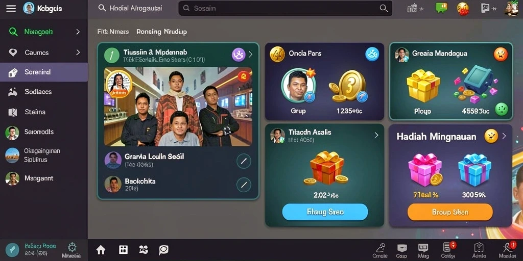 Tampilan utama yang menarik dan mudah dinavigasi.
