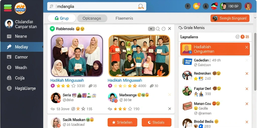 Tampilan antarmuka yang menarik dan mudah digunakan.