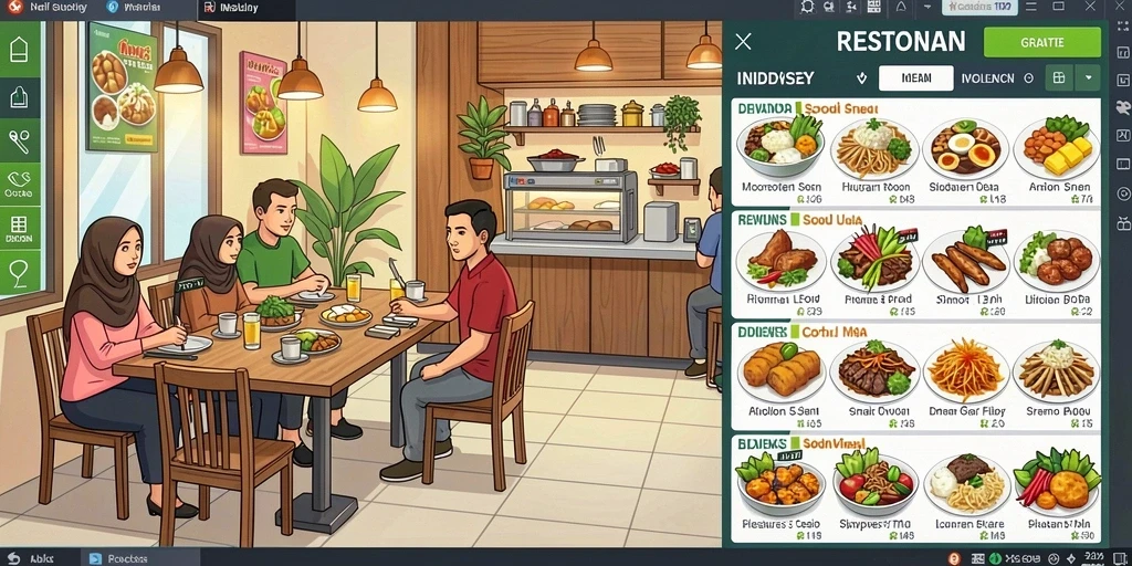 Tampilan antarmuka aplikasi yang menarik dan user-friendly.