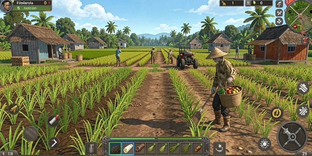 Grafis menakjubkan di level hutan.