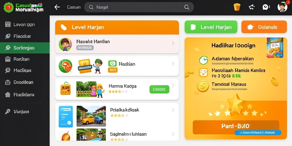 Tampilan antarmuka pengguna yang intuitif dan menarik.