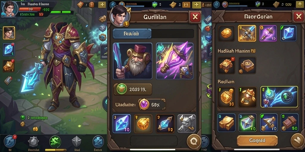 Tampilan awal game dengan karakter yang menarik.