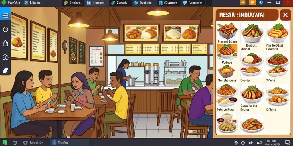Screenshot menampilkan tampilan awal permainan yang memukau.