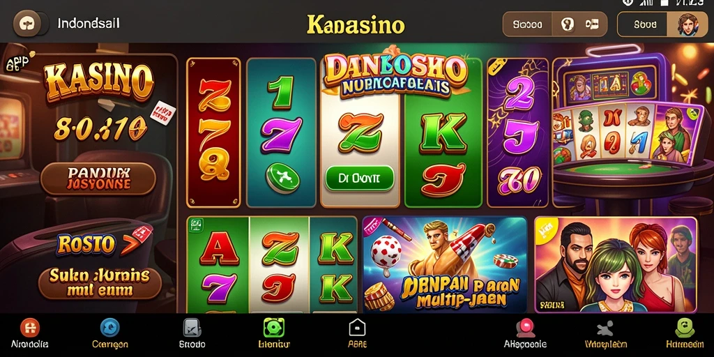 Tampilan menu utama yang sederhana dan menarik.