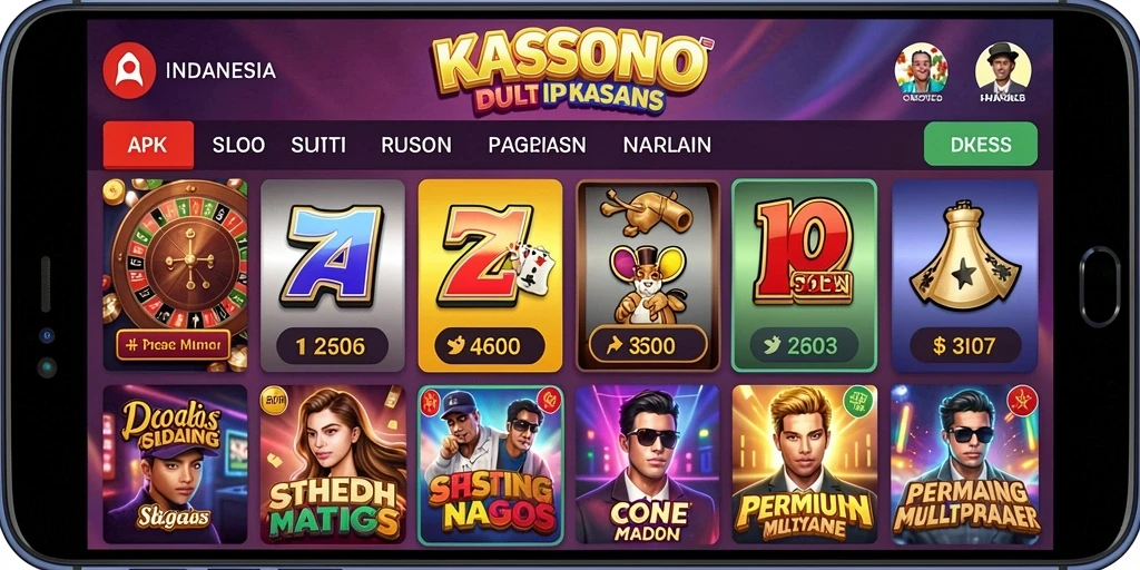 Tampilan menu utama yang menarik dan mudah dinavigasi.