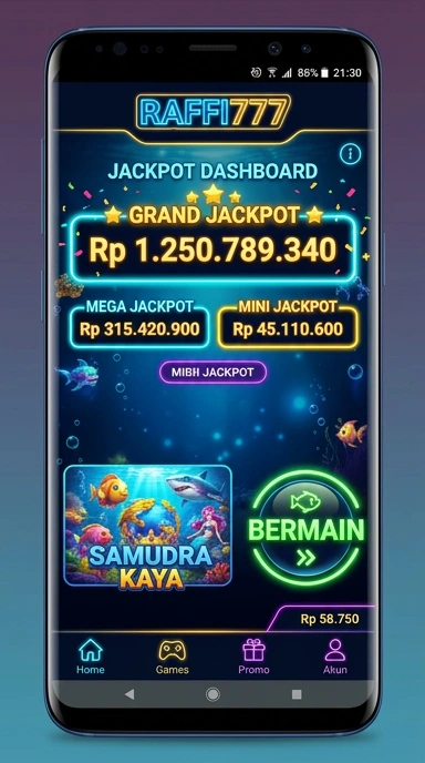 Pratinjau antarmuka raffi777 — aplikasi APK resmi Android v1.3.8